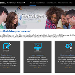 Services landing page